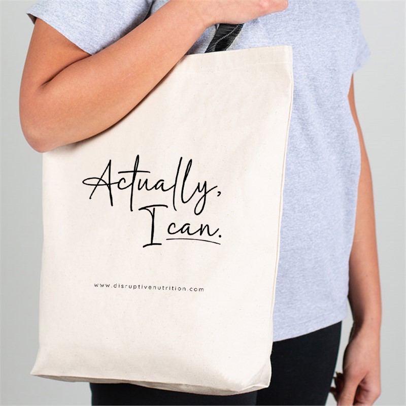 Actually, I Can Canvas Tote Bag