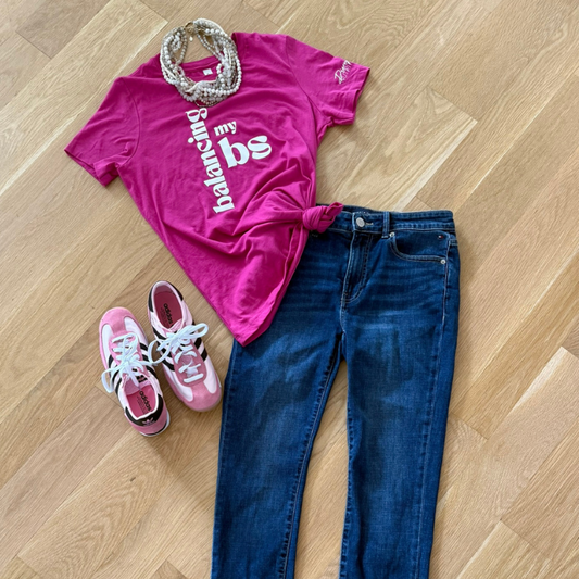 NEW!! Balancing Your BS Women's Tee