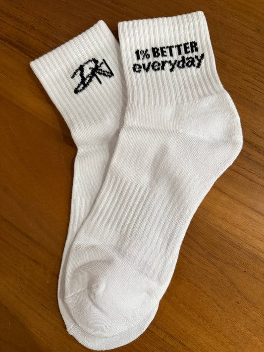 NEW!! 1% Better Everyday – Ankle Socks
