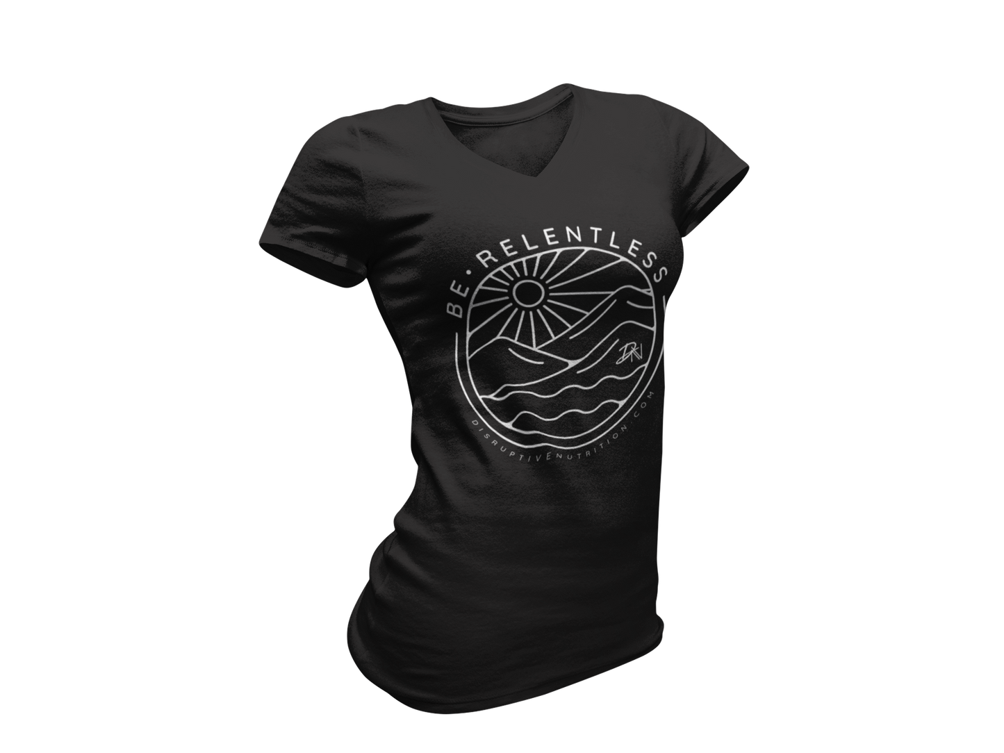 Be Relentless V Neck Tee Shirt