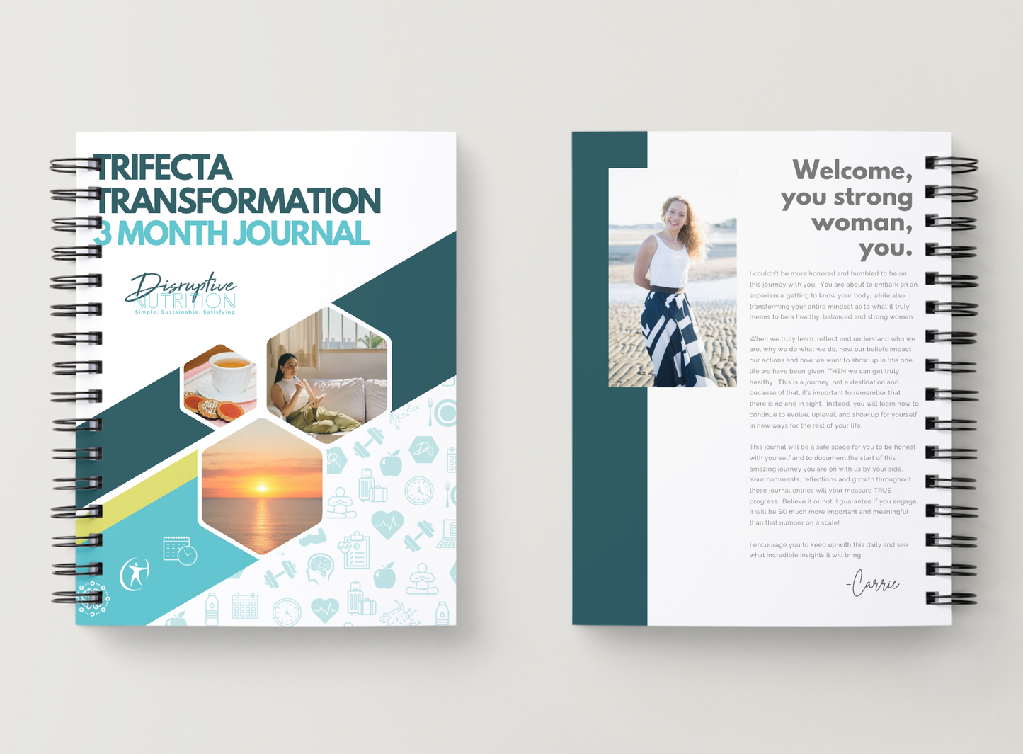 3 Month Habit Building Reflective Journal for the Trifecta Transformation